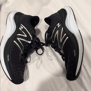 New Balance Black and White Athletic Shoes
